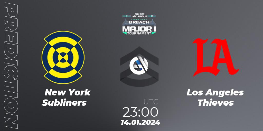 New York Subliners vs Los Angeles Thieves: Betting TIp, Match Prediction. 14.01.2024 at 23:00. Call of Duty, Call of Duty League 2024: Stage 1 Major Qualifiers