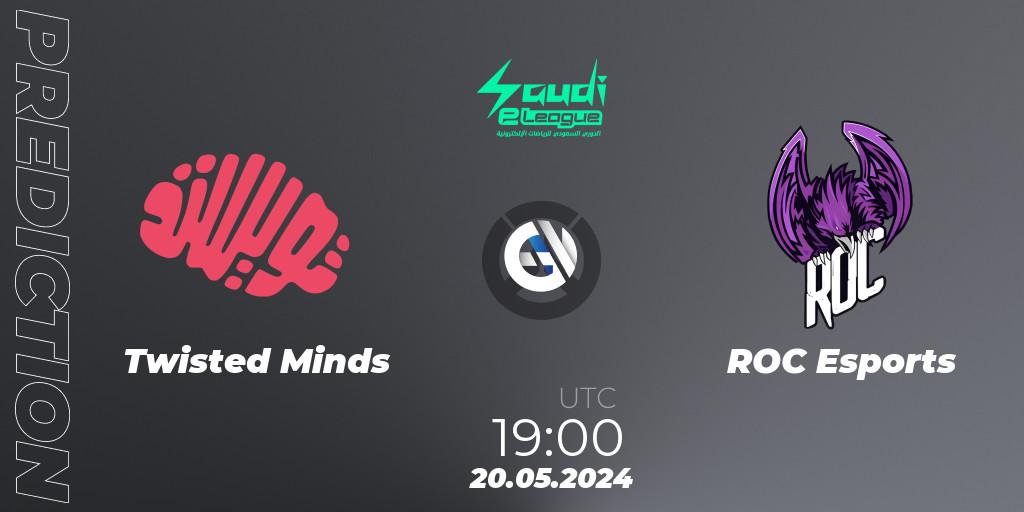 Twisted Minds vs ROC Esports: Betting TIp, Match Prediction. 20.05.2024 at 19:00. Overwatch, Saudi eLeague 2024 - Major 2 Phase 1