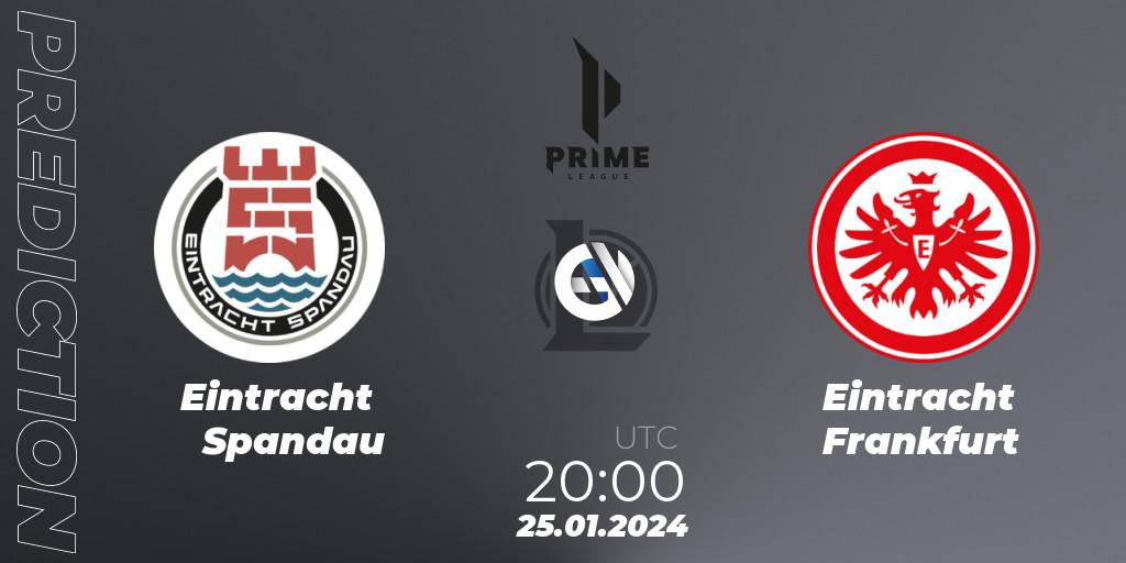 Eintracht Spandau vs Eintracht Frankfurt: Betting TIp, Match Prediction. 25.01.2024 at 20:00. LoL, Prime League Spring 2024 - Group Stage