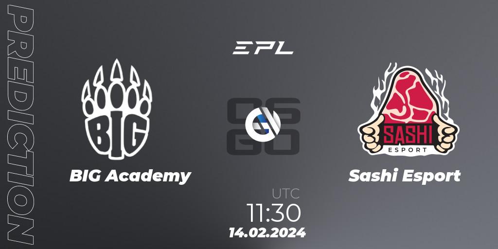 BIG Academy vs Sashi Esport: Betting TIp, Match Prediction. 14.02.24. CS2 (CS:GO), European Pro League Season 15: Division 2