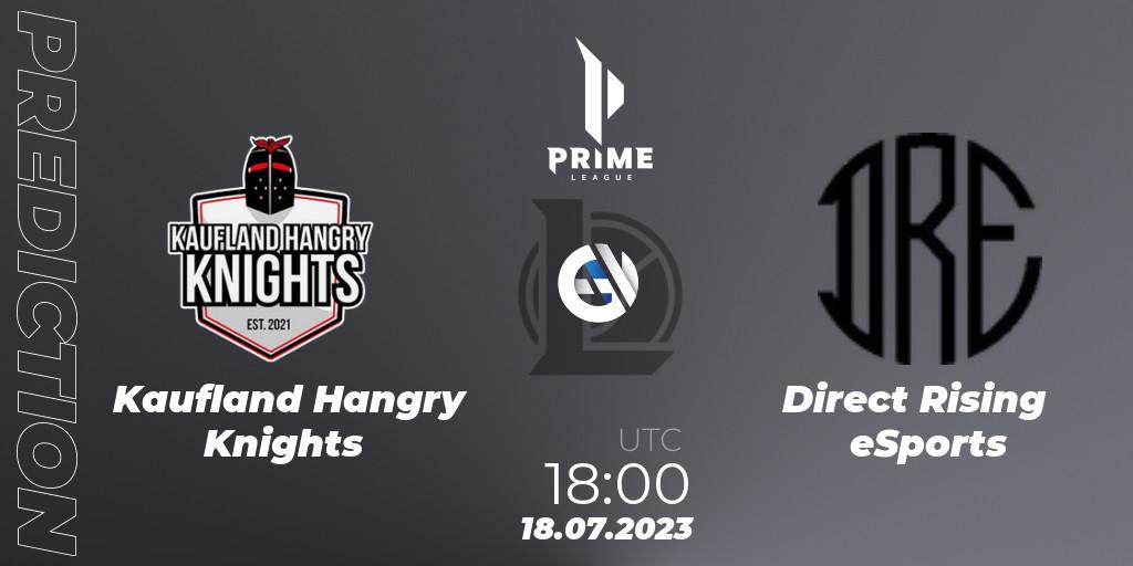 Kaufland Hangry Knights vs Direct Rising eSports: Betting TIp, Match Prediction. 18.07.2023 at 20:00. LoL, Prime League 2nd Division Summer 2023