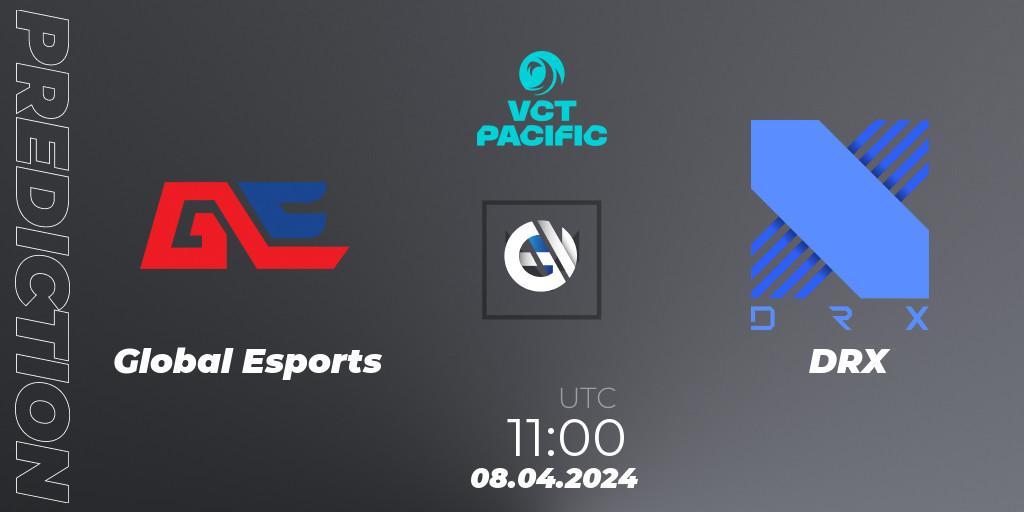 Global Esports vs DRX: Betting TIp, Match Prediction. 08.04.2024 at 11:00. VALORANT, VALORANT Champions Tour 2024: Pacific League - Stage 1 - Group Stage