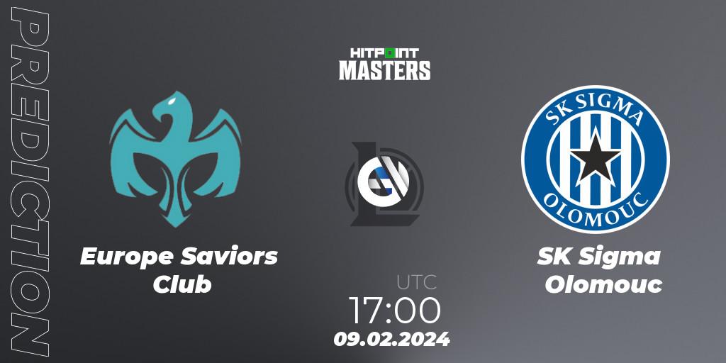Europe Saviors Club vs SK Sigma Olomouc: Betting TIp, Match Prediction. 09.02.2024 at 17:00. LoL, Hitpoint Masters Spring 2024