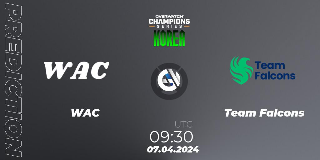 WAC vs Team Falcons: Betting TIp, Match Prediction. 07.04.24. Overwatch, Overwatch Champions Series 2024 - Stage 1 Korea
