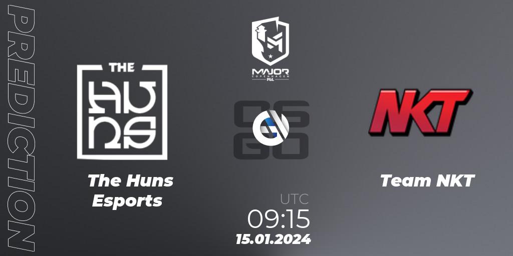 The Huns Esports vs Team NKT: Betting TIp, Match Prediction. 15.01.2024 at 09:15. Counter-Strike (CS2), PGL CS2 Major Copenhagen 2024 East Asia RMR Open Qualifier