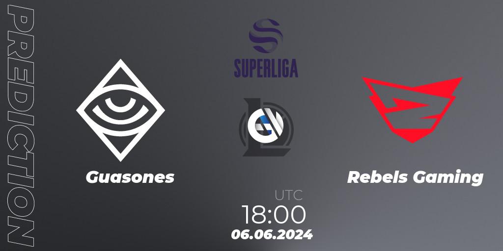 Guasones vs Rebels Gaming: Betting TIp, Match Prediction. 06.06.2024 at 18:00. LoL, LVP Superliga Summer 2024