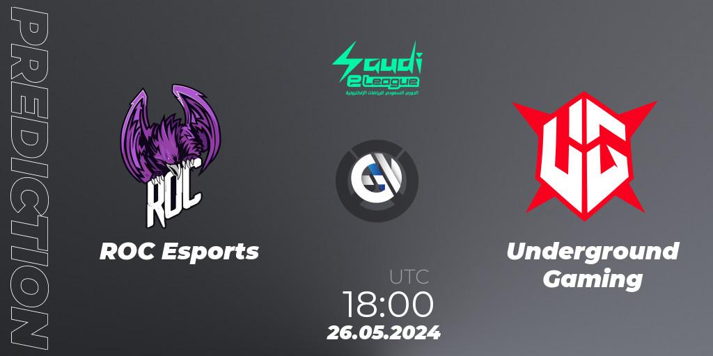 ROC Esports vs Underground Gaming: Betting TIp, Match Prediction. 26.05.2024 at 18:00. Overwatch, Saudi eLeague 2024 - Major 2 Phase 2