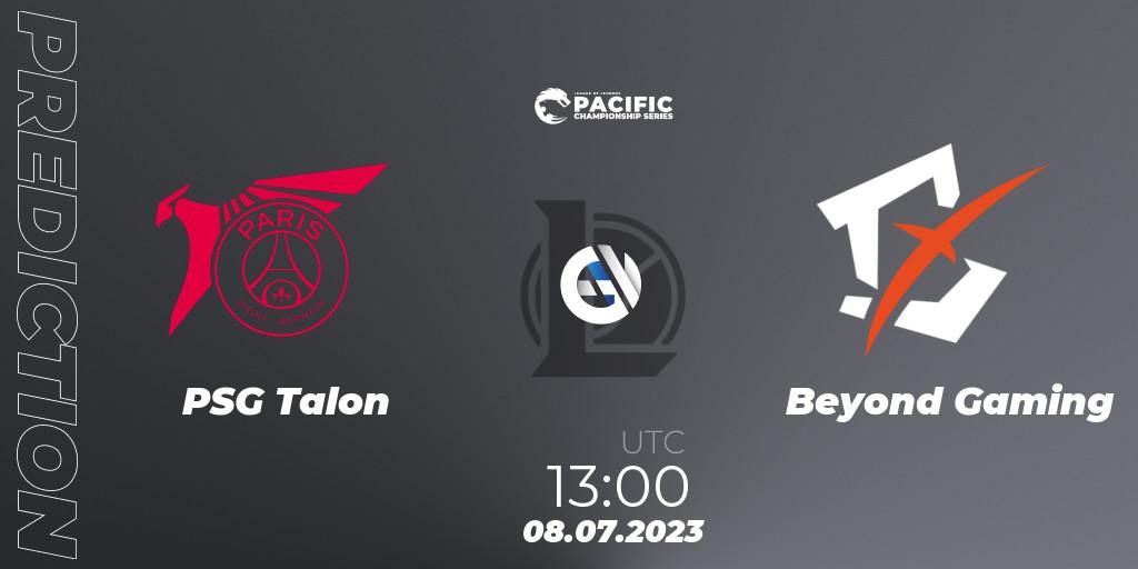 PSG Talon vs Beyond Gaming: Betting TIp, Match Prediction. 08.07.2023 at 13:00. LoL, PACIFIC Championship series Group Stage