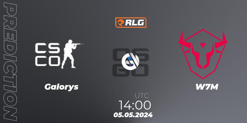 Galorys vs W7M: Betting TIp, Match Prediction. 05.05.2024 at 14:00. Counter-Strike (CS2), RES Latin American Series #4