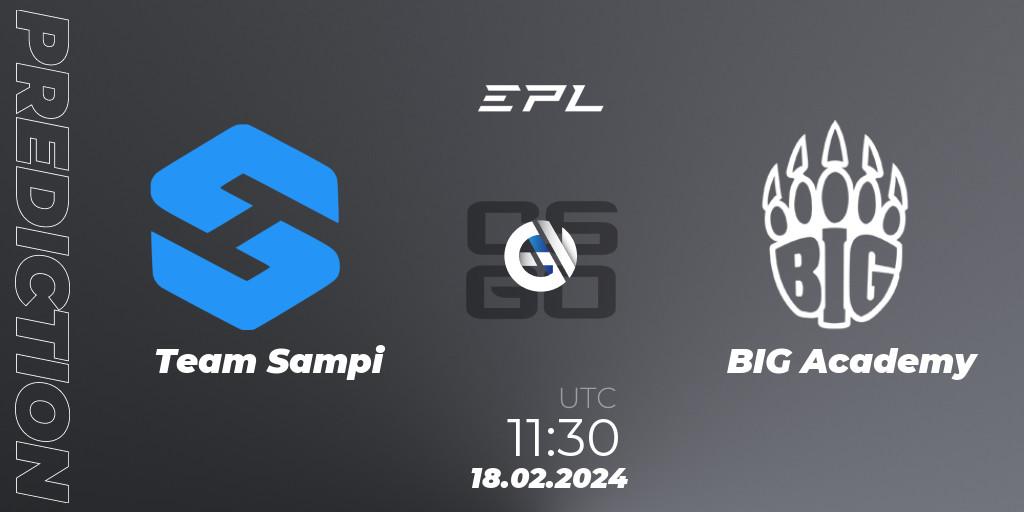 Team Sampi vs BIG Academy: Betting TIp, Match Prediction. 18.02.24. CS2 (CS:GO), European Pro League Season 15: Division 2