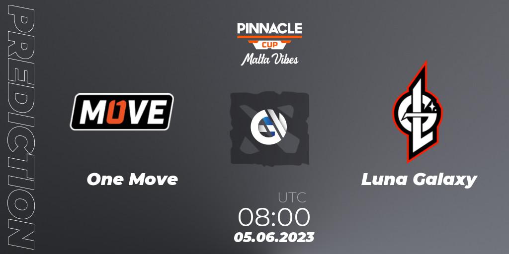 One Move vs Luna Galaxy: Betting TIp, Match Prediction. 05.06.23. Dota 2, Pinnacle Cup: Malta Vibes #2