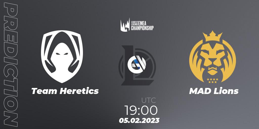 Team Heretics vs MAD Lions: Betting TIp, Match Prediction. 05.02.23. LoL, LEC Winter 2023 - Stage 1