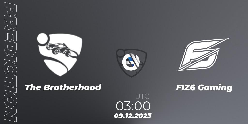 The Brotherhood vs FIZ6 Gaming: Betting TIp, Match Prediction. 09.12.2023 at 03:00. Rocket League, The Gauntlet Season 5 - Final
