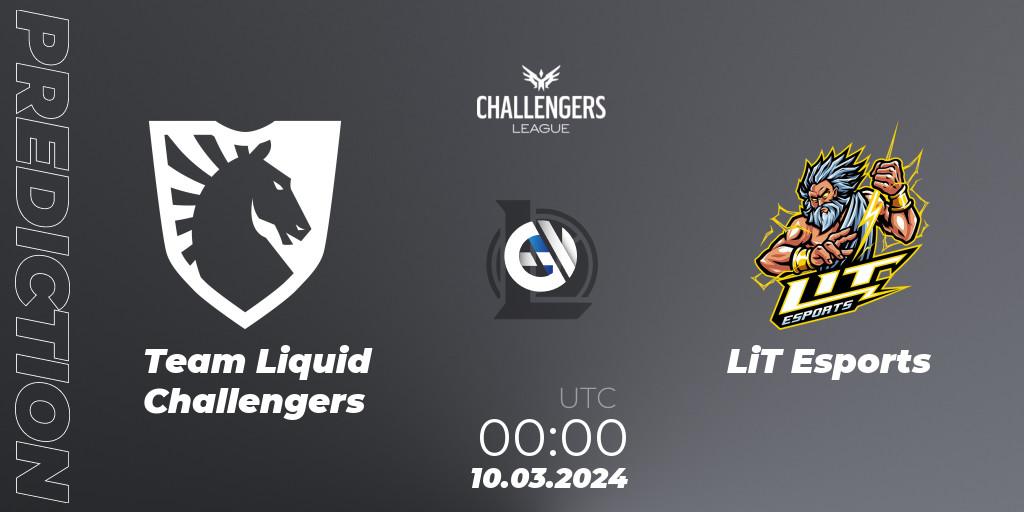 Team Liquid Challengers vs LiT Esports: Betting TIp, Match Prediction. 10.03.24. LoL, NACL 2024 Spring - Group Stage