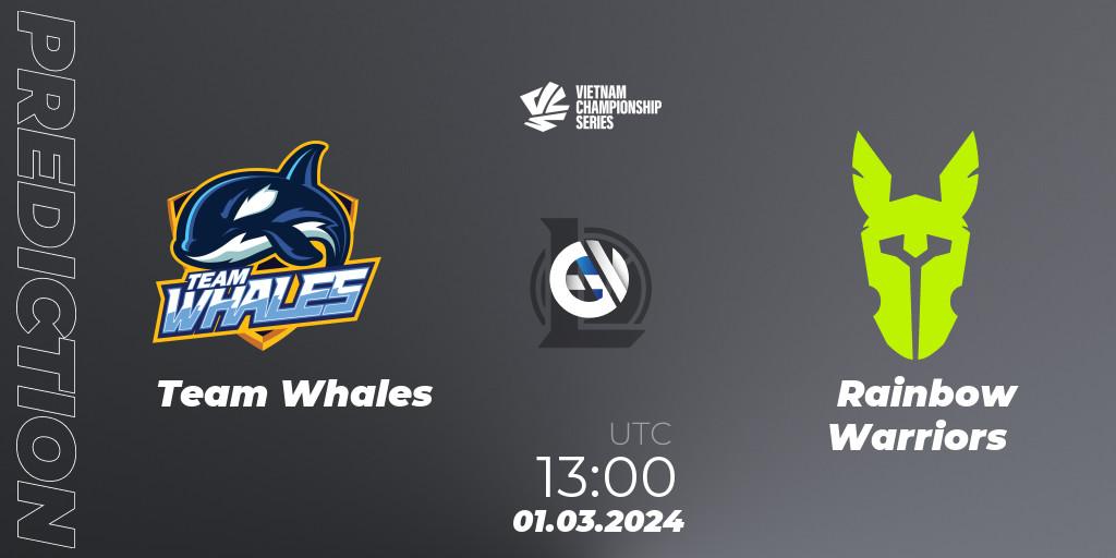 Team Whales vs Rainbow Warriors: Betting TIp, Match Prediction. 01.03.24. LoL, VCS Dawn 2024 - Group Stage