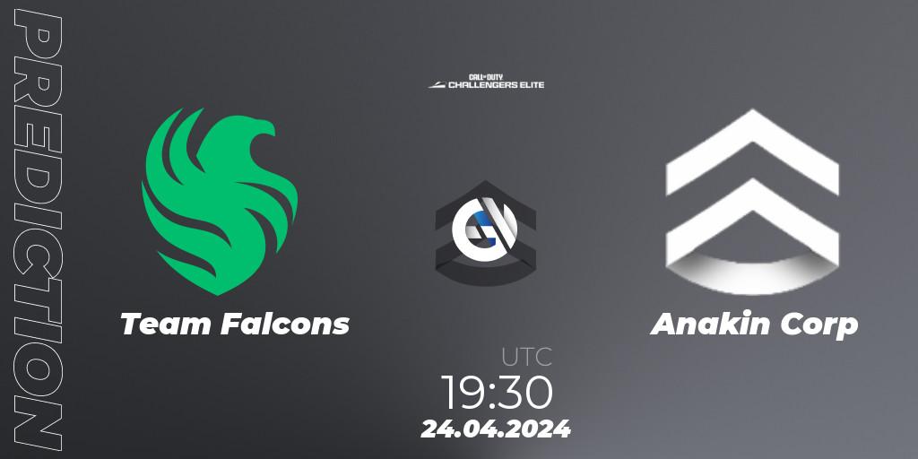 Team Falcons vs Anakin Corp: Betting TIp, Match Prediction. 24.04.2024 at 19:30. Call of Duty, Call of Duty Challengers 2024 - Elite 2: EU
