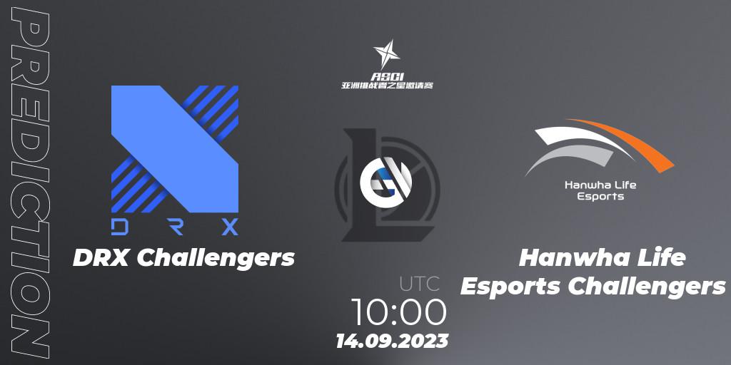 DRX Challengers vs Hanwha Life Esports Challengers: Betting TIp, Match Prediction. 14.09.2023 at 10:00. LoL, Asia Star Challengers Invitational 2023