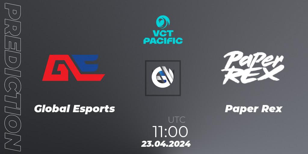 Global Esports vs Paper Rex: Betting TIp, Match Prediction. 23.04.2024 at 11:00. VALORANT, VALORANT Champions Tour 2024: Pacific League - Stage 1 - Group Stage