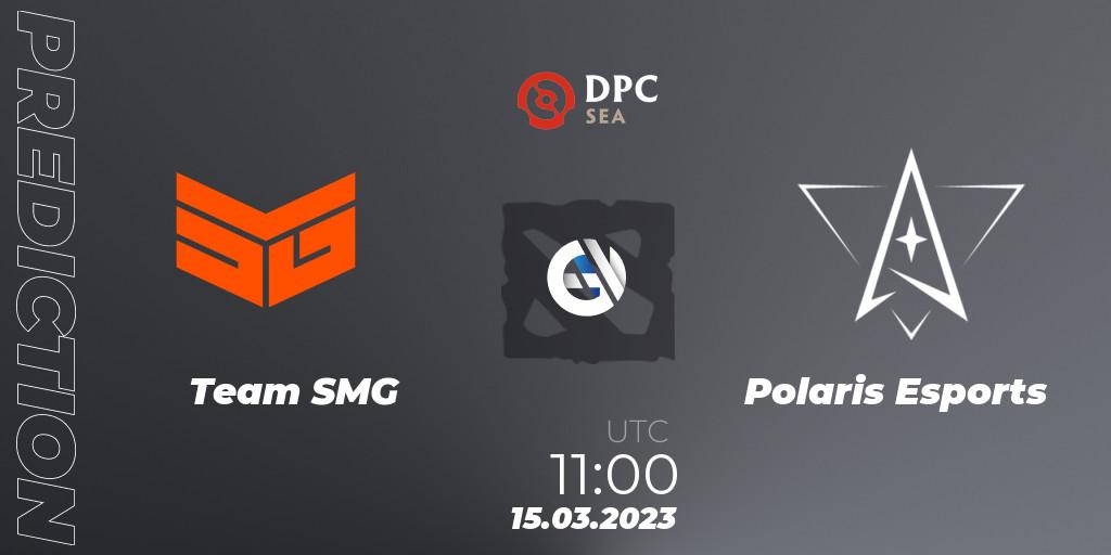 Team SMG vs Polaris Esports: Betting TIp, Match Prediction. 15.03.2023 at 11:00. Dota 2, DPC 2023 Tour 2: SEA Division I (Upper)