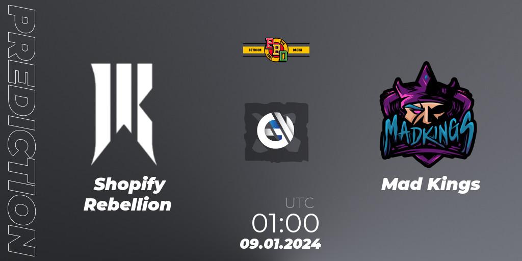 Shopify Rebellion vs Mad Kings: Betting TIp, Match Prediction. 09.01.24. Dota 2, BetBoom Dacha Dubai 2024: NA and SA Closed Qualifier