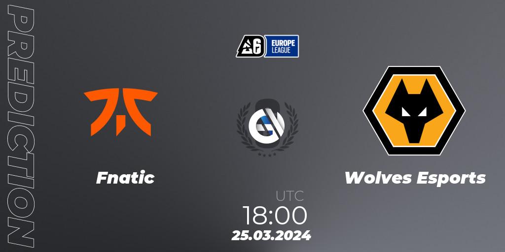 Fnatic vs Wolves Esports: Betting TIp, Match Prediction. 25.03.24. Rainbow Six, Europe League 2024 - Stage 1