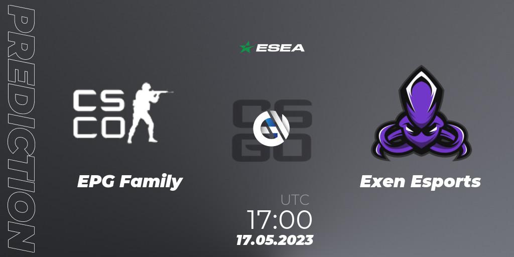 EPG Family vs Exen Esports: Betting TIp, Match Prediction. 17.05.23. CS2 (CS:GO), ESEA Season 45: Advanced Division - Europe