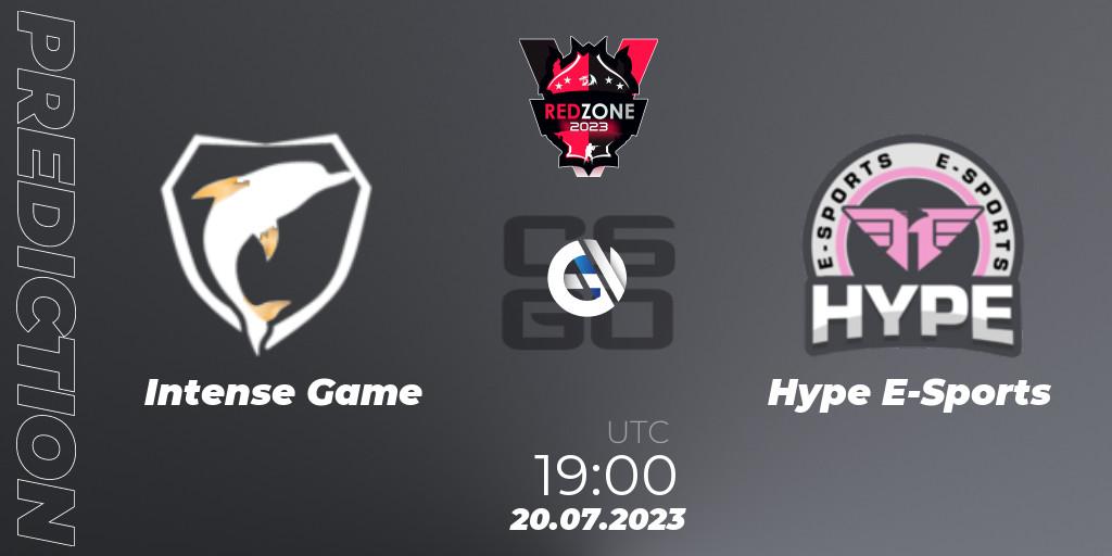 Intense Game vs Hype E-Sports: Betting TIp, Match Prediction. 20.07.2023 at 19:00. Counter-Strike (CS2), RedZone PRO League Season 5