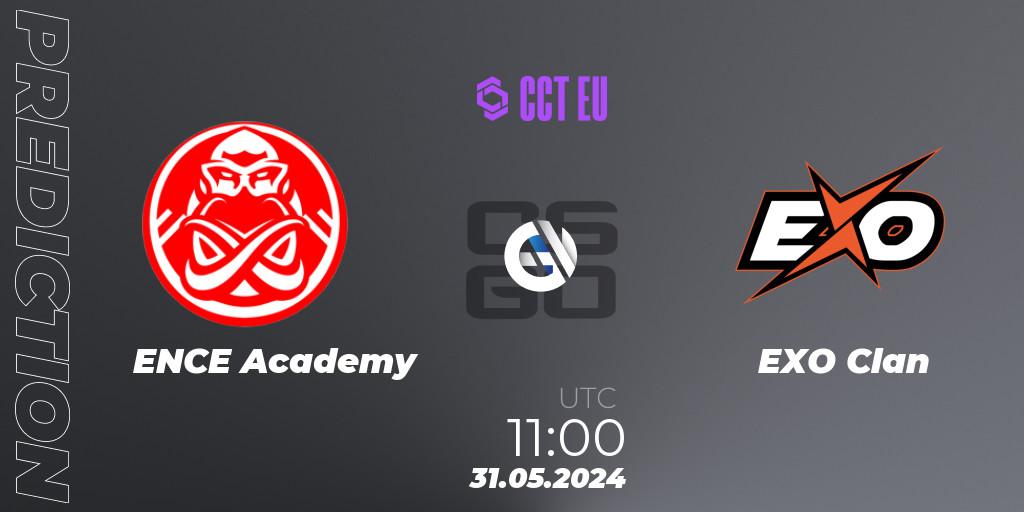 ENCE Academy vs EXO Clan: Betting TIp, Match Prediction. 31.05.2024 at 11:00. Counter-Strike (CS2), CCT Season 2 Europe Series 5 Closed Qualifier
