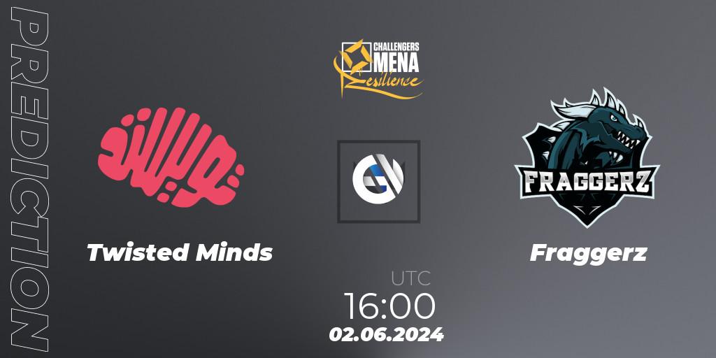 Twisted Minds vs Fraggerz: Betting TIp, Match Prediction. 02.06.2024 at 16:00. VALORANT, VALORANT Challengers 2024 MENA: Resilience Split 2 - GCC and Iraq