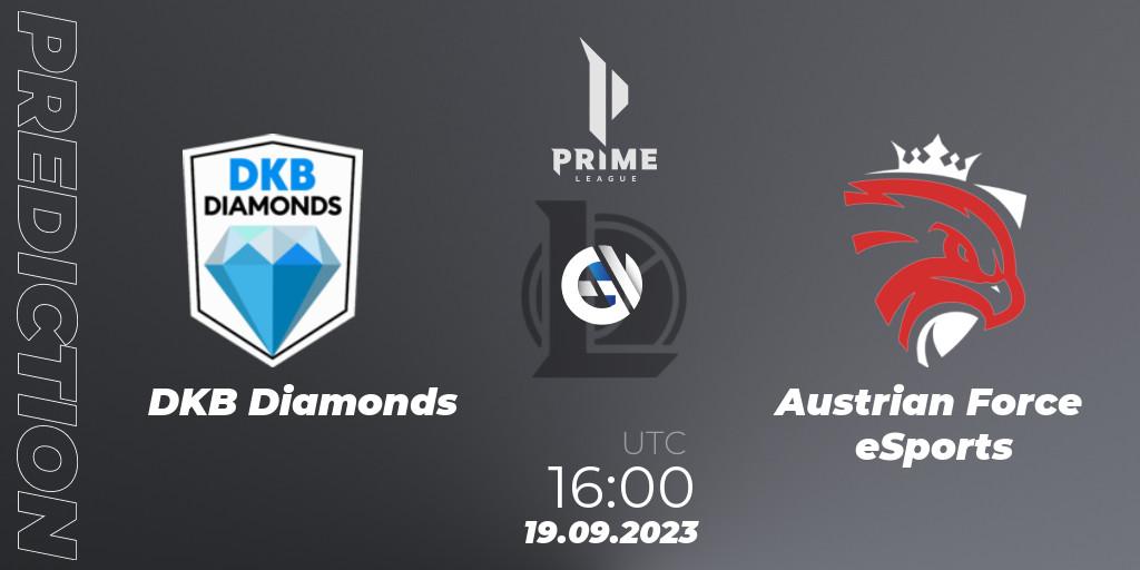 DKB Diamonds vs Austrian Force eSports: Betting TIp, Match Prediction. 19.09.23. LoL, Prime League 2024 - Promotion Tournament