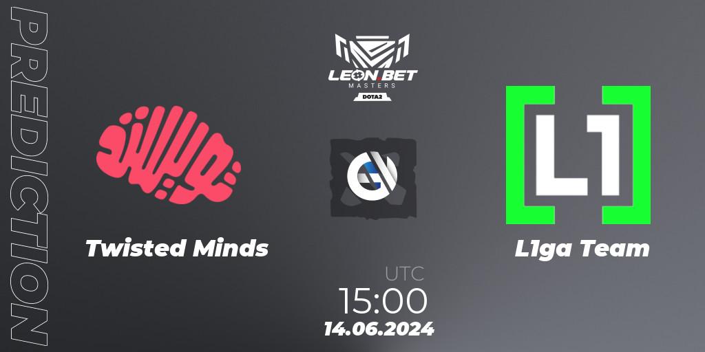 Twisted Minds vs L1ga Team: Betting TIp, Match Prediction. 14.06.2024 at 15:00. Dota 2, Leon Masters #1