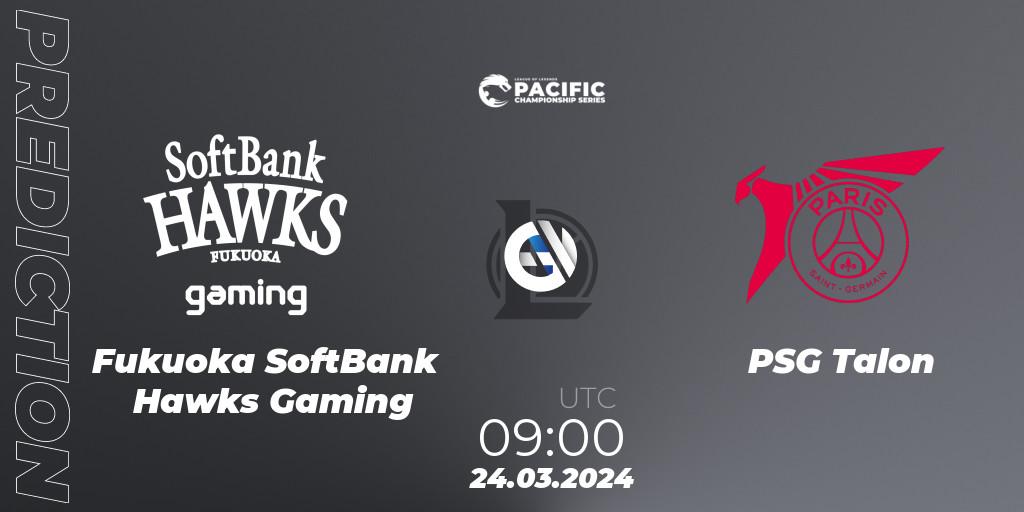Fukuoka SoftBank Hawks Gaming vs PSG Talon: Betting TIp, Match Prediction. 24.03.24. LoL, PCS Playoffs Spring 2024