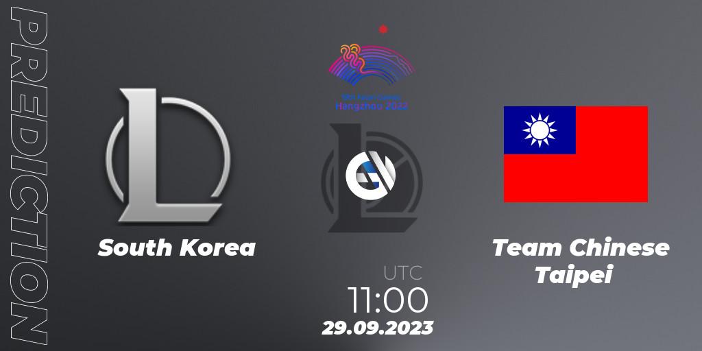 Korea Team vs Team Chinese Taipei: Betting TIp, Match Prediction. 29.09.23. LoL, 2022 Asian Games