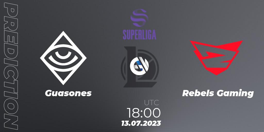 Guasones vs Rebels Gaming: Betting TIp, Match Prediction. 13.07.2023 at 18:00. LoL, Superliga Summer 2023 - Group Stage