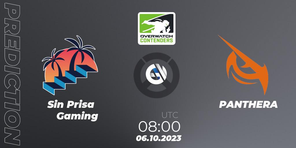 Sin Prisa Gaming vs PANTHERA: Betting TIp, Match Prediction. 06.10.2023 at 08:00. Overwatch, Overwatch Contenders 2023 Fall Series: Korea