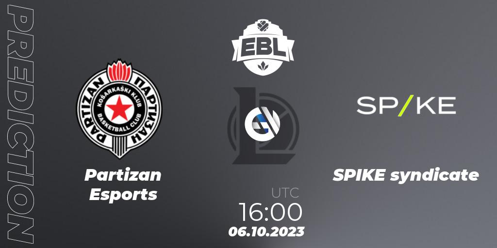 Partizan Esports vs SPIKE syndicate: Betting TIp, Match Prediction. 06.10.23. LoL, Esports Balkan League Pro-Am 2023