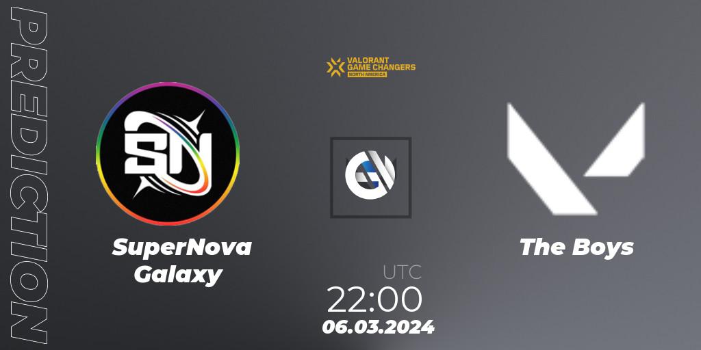 SuperNova Galaxy vs The Boys: Betting TIp, Match Prediction. 06.03.24. VALORANT, VCT 2024: Game Changers North America Series Series 1