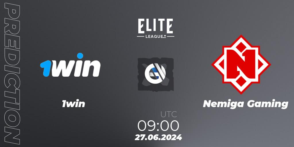 1win vs Nemiga Gaming: Betting TIp, Match Prediction. 27.06.2024 at 09:20. Dota 2, Elite League Season 2: Eastern Europe Closed Qualifier