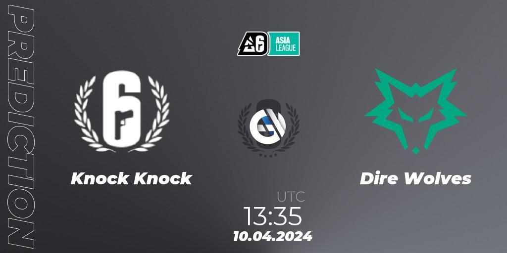 Knock Knock vs Dire Wolves: Betting TIp, Match Prediction. 10.04.24. Rainbow Six, Asia League 2024 - Stage 1