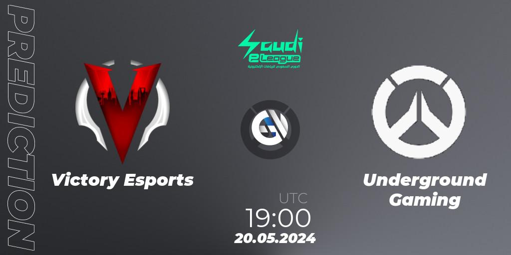 Victory Esports vs Underground Gaming: Betting TIp, Match Prediction. 20.05.2024 at 19:00. Overwatch, Saudi eLeague 2024 - Major 2 Phase 1