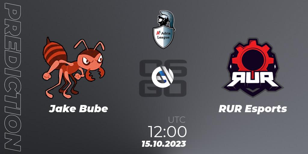 Jake Bube vs RUR Esports: Betting TIp, Match Prediction. 15.10.23. CS2 (CS:GO), A1 Adria League Season 12