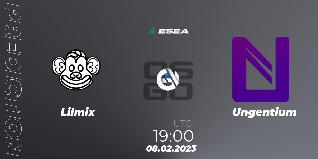 Lilmix vs Ungentium: Betting TIp, Match Prediction. 08.02.23. CS2 (CS:GO), ESEA Season 44: Advanced Division - Europe