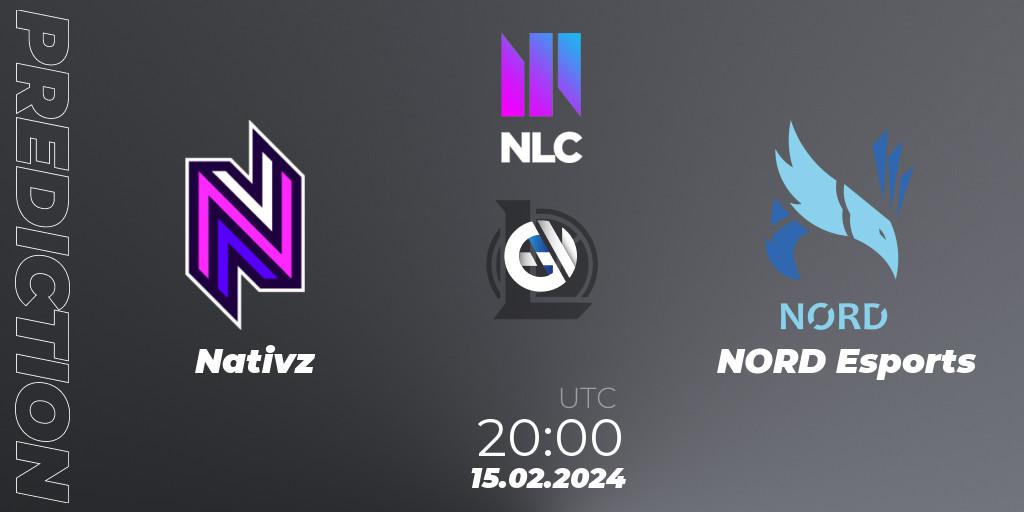 Nativz vs NORD Esports: Betting TIp, Match Prediction. 15.02.24. LoL, NLC 1st Division Spring 2024