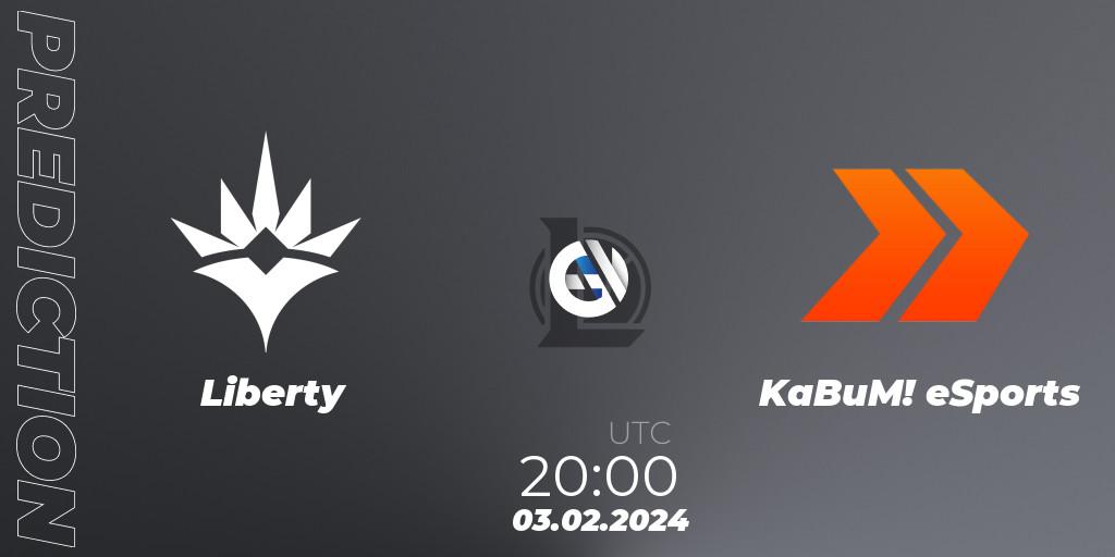 Liberty vs KaBuM! eSports: Betting TIp, Match Prediction. 03.02.24. LoL, CBLOL Split 1 2024 - Group Stage