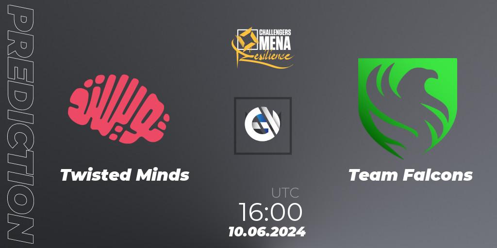 Twisted Minds vs Team Falcons: Betting TIp, Match Prediction. 10.06.2024 at 16:00. VALORANT, VALORANT Challengers 2024 MENA: Resilience Split 2 - GCC and Iraq