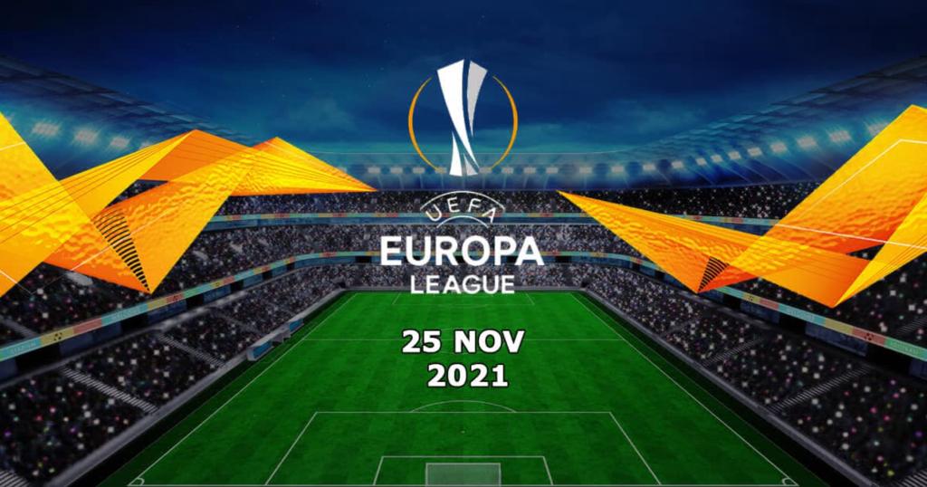 Predictions for Europa League - 11/25/2021 (Second part)