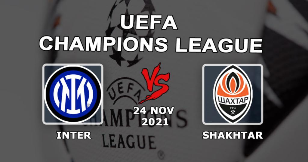 Inter - Shakhtar: prediction and bet on the Champions League match - 11/24/2021