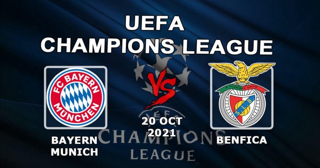 Bayern Munich - Benfica: prediction and bet on the Champions League match - 20.10.2021
