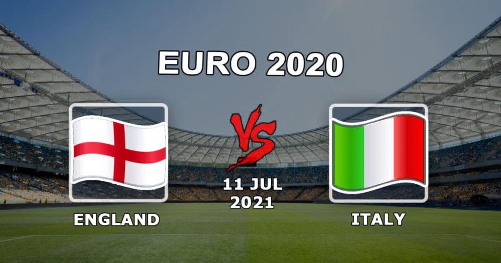 England - Italy: prediction and bet on the final of Euro 2020 - 07/11/2021