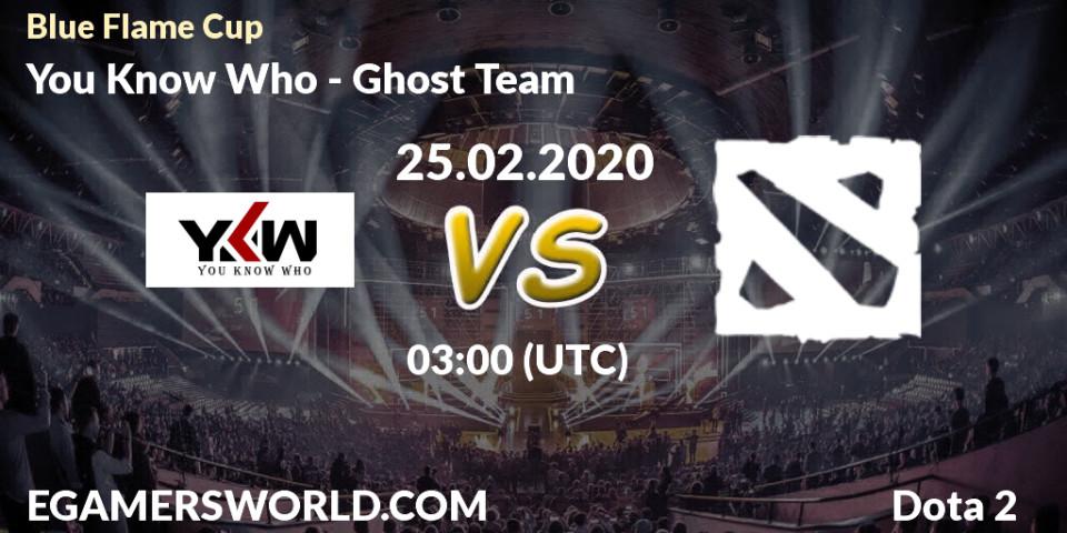You Know Who vs Ghost Team: Betting TIp, Match Prediction. 26.02.20. Dota 2, Blue Flame Cup